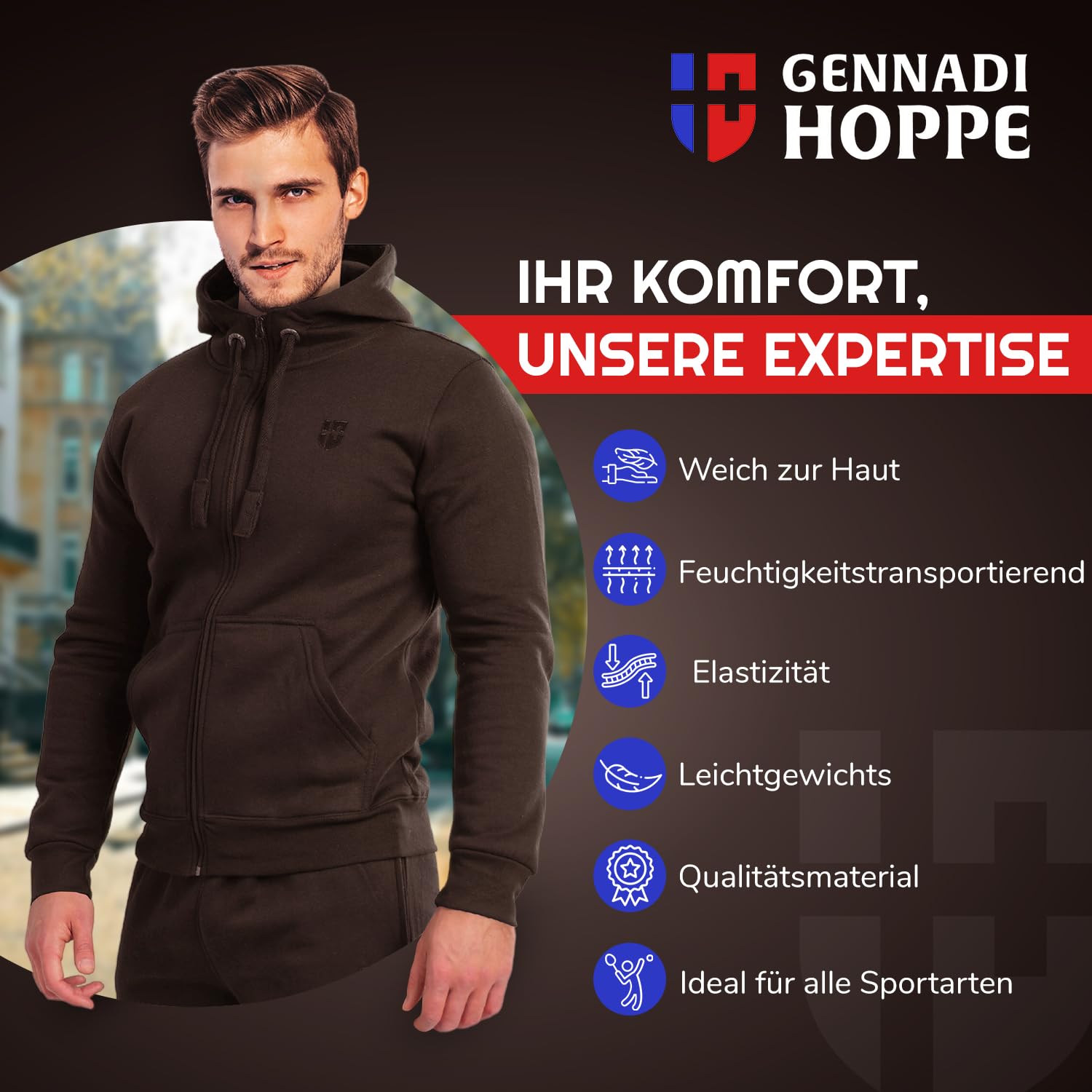 Herren Trainingsanzug Perfekt für Sport und Freizeitaktivitäten
