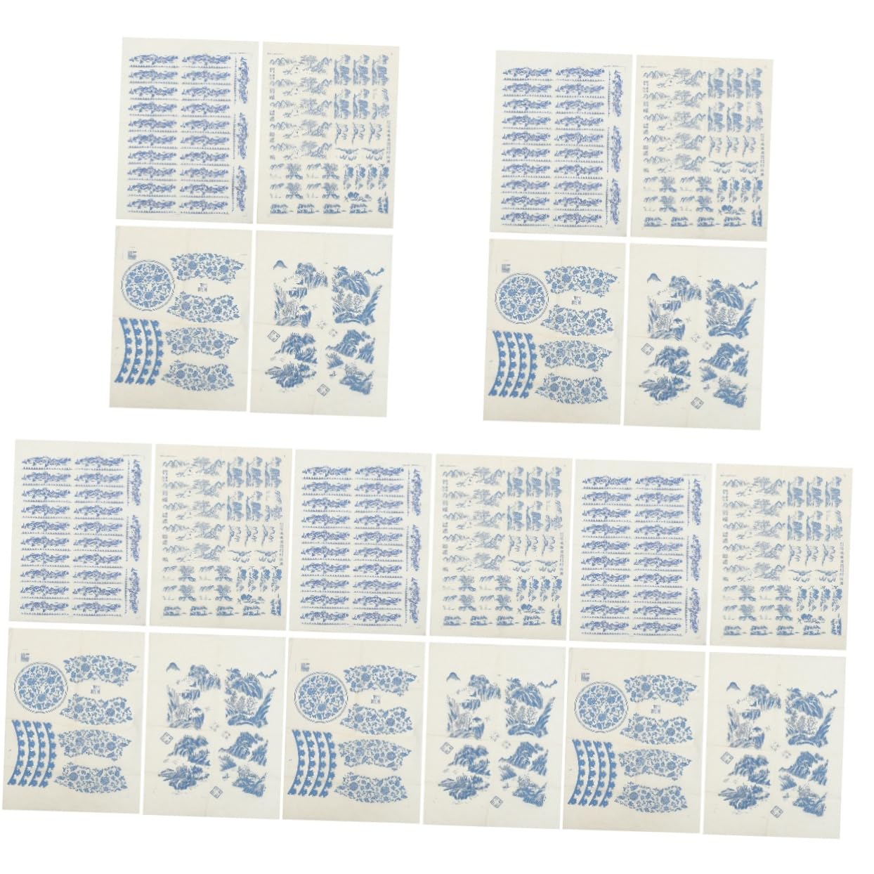Papier transfert découpable argile à motifs variés pour customisation précise