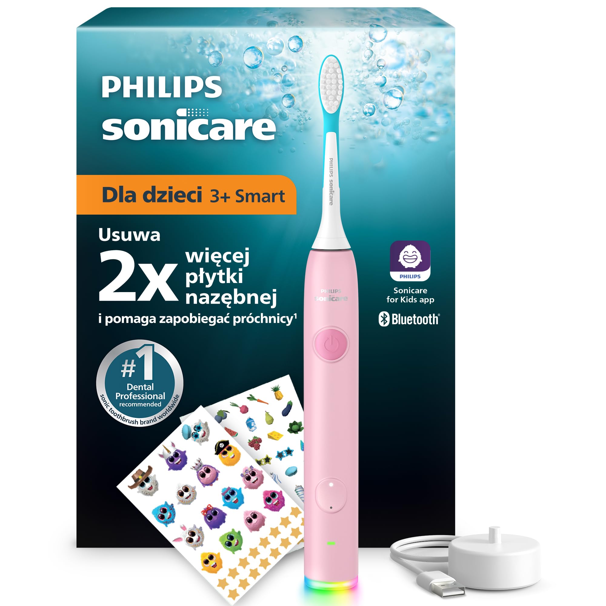 HX6600/11 POWER TOOTHBRUSH PINK HNDL, SF