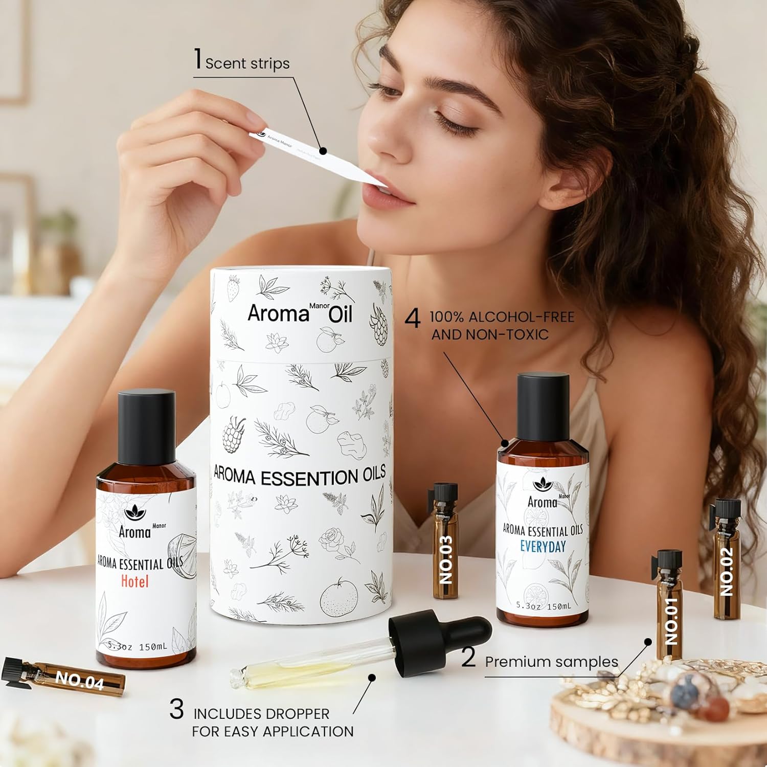 Hotel Diffuser Oil - Inspired by Luxury Scent - Essential Oils Blend (Clementine and Santal) - Luxury Aromatherapy Oil for Waterless Diffuser, Humidifier, Ultrasonic & Reed - 150mL - Image 5