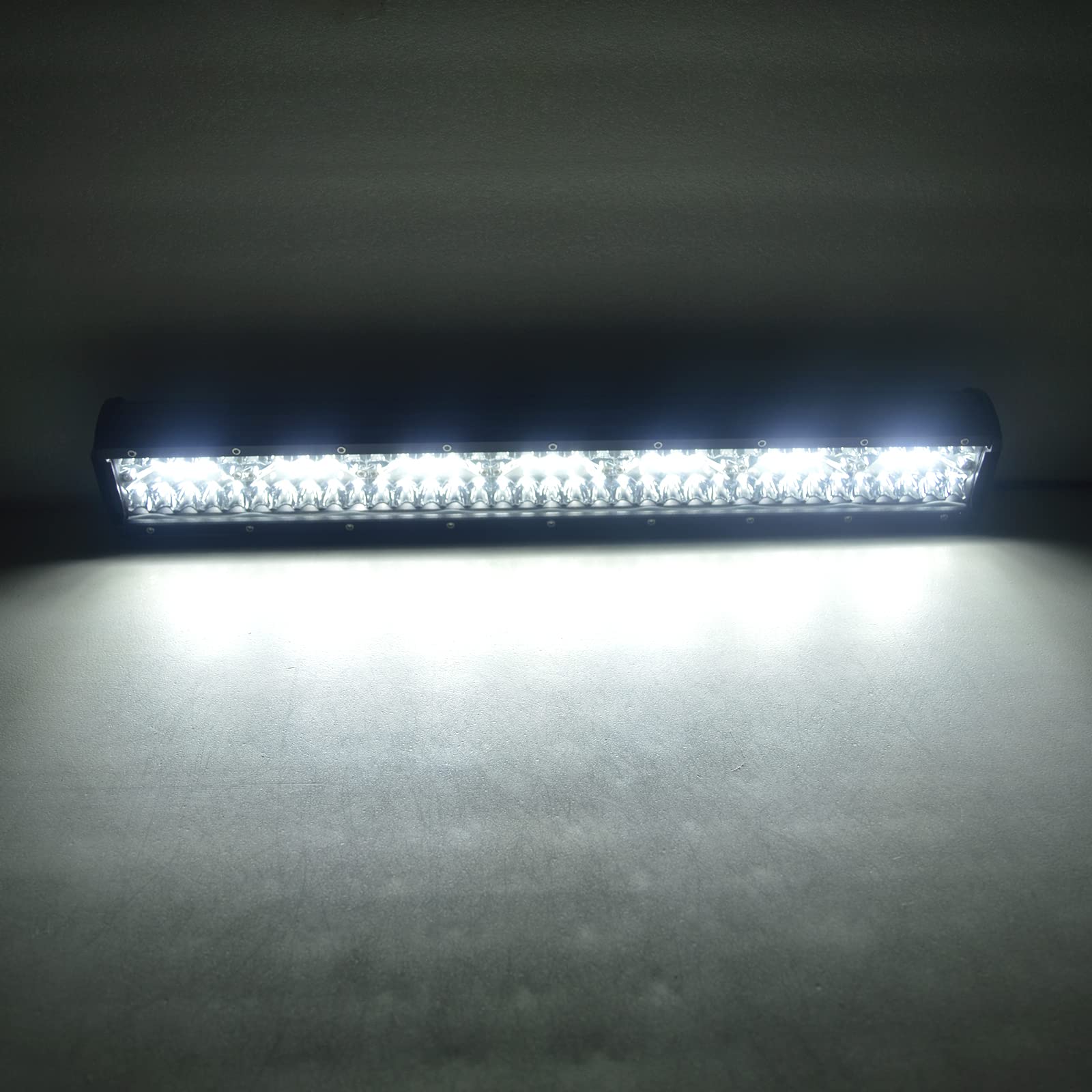 Willpower Barra de Luz LED 12 Pulgadas 30cm 240W + 2PCS Focos LED Tractor + Arnés de Cableado 12V 24V IP67 Impermeable Faro de Trabajo para 4x4 Coche Camion Barco ATV UTV SUV