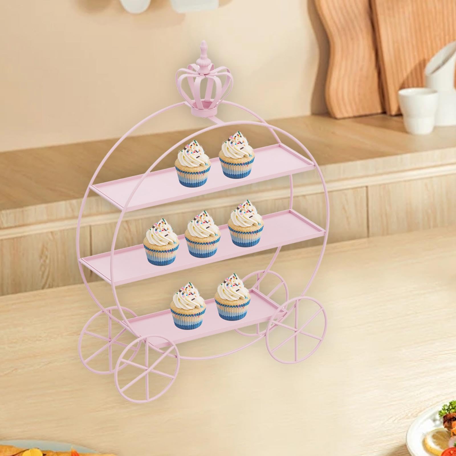 Alzata decorativa di lusso per dessert, per esporre cupcake e
