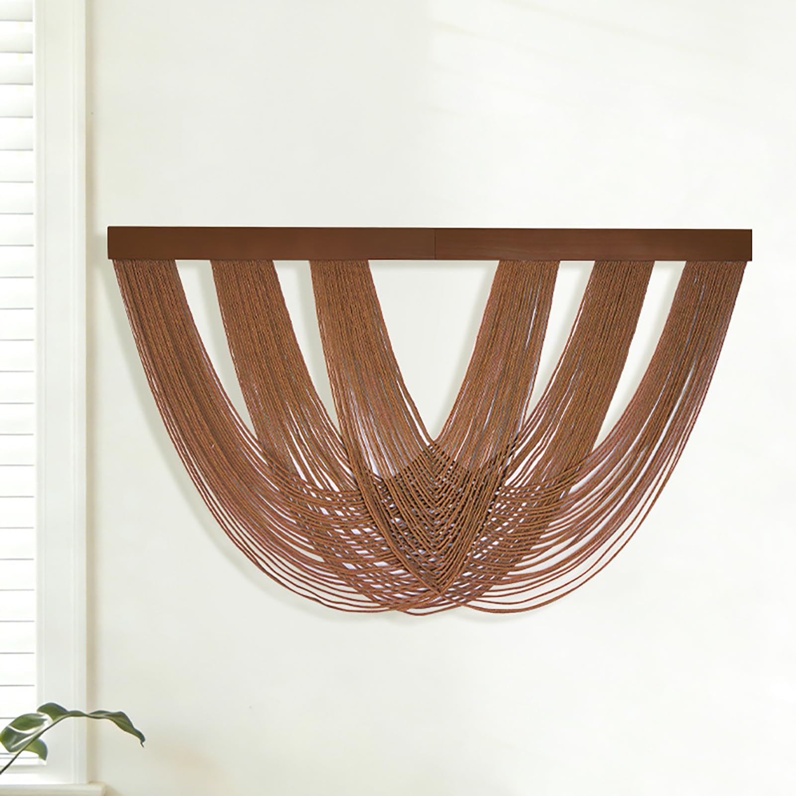 Genérico Gran Tapiz De Macramé, Tapiz Artesanal De Hilo. Decoración De Pared De Macramé para El Hogar, Decoración Boho para El Dormitorio Y El Salón,Blanca