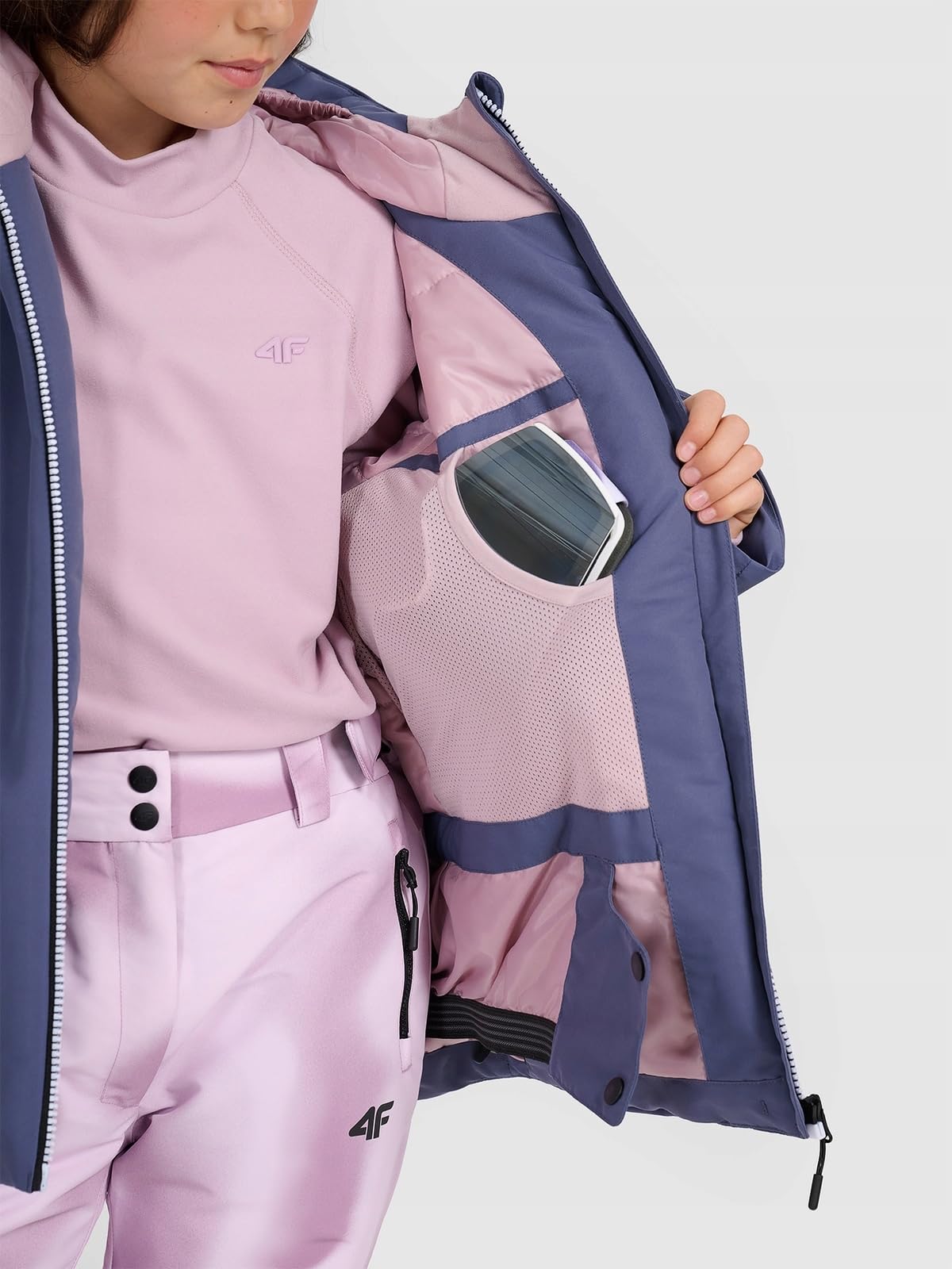 4F Kurtka snowboardowa membrana 8000 dziewczęca