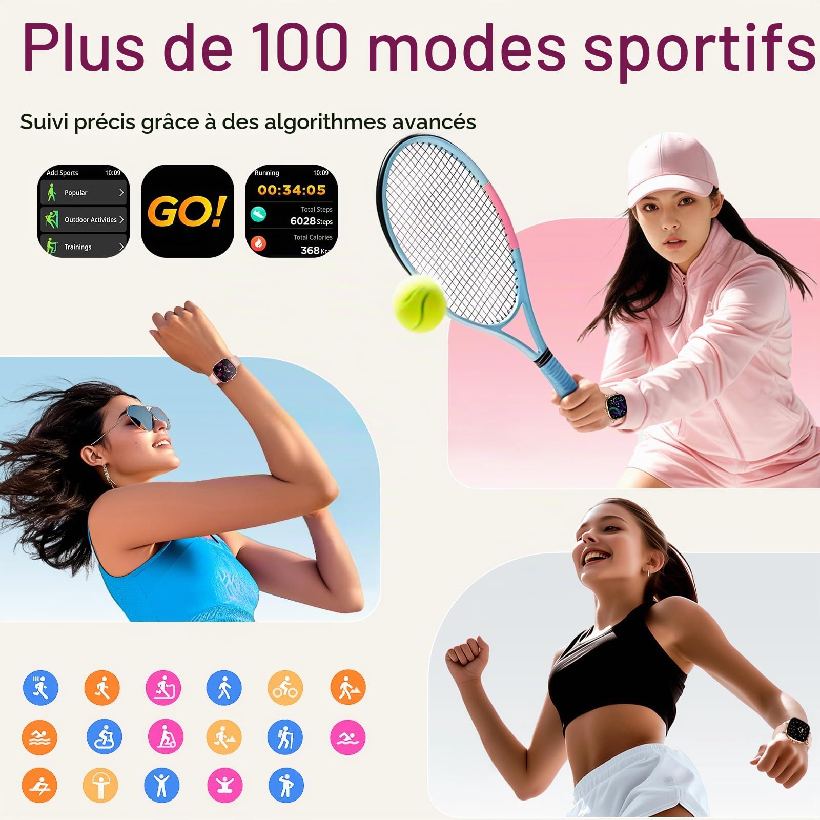 Marsyu 2026 Montre Connectée Homme pour Android/iOS