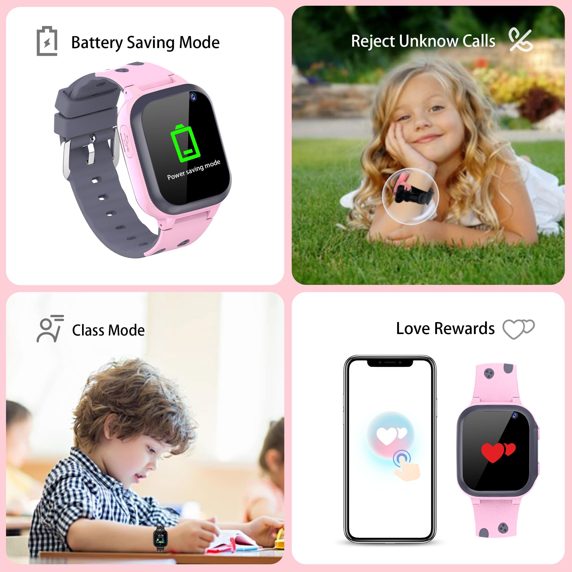 Inteligentny Zegarek dla Dzieci z GPS Lokalizacja Latarka Czat Głosowy Telefon SOS Gry Budzik Model Klasy IP68 Wodoodporny Cyfrowy Smartwatch dla Dzieci Chłopcy Dziewczynki Urodziny Prezenty
