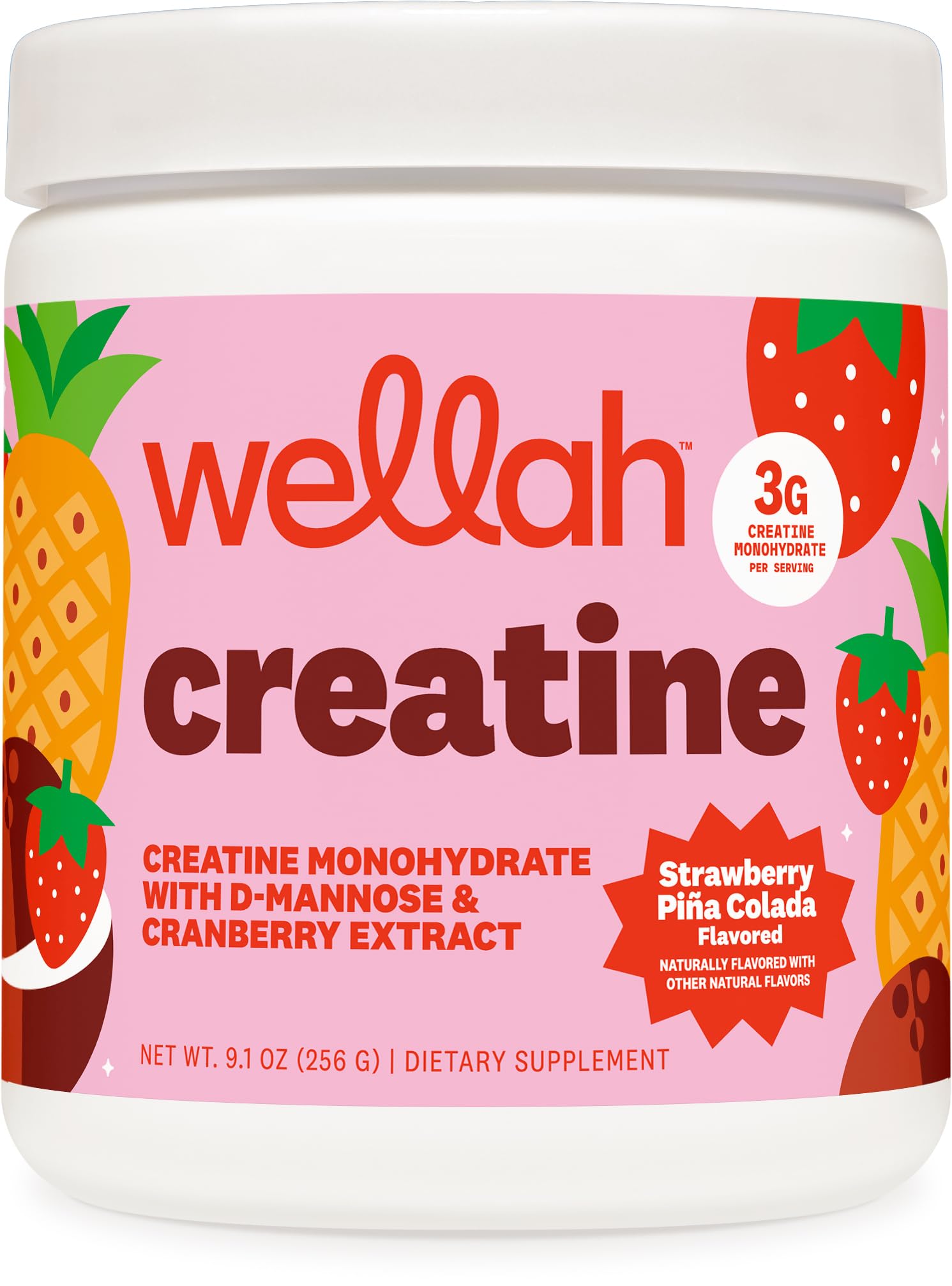 Amazon.com: Wellah Creatine for Women (50 Servings, Strawberry