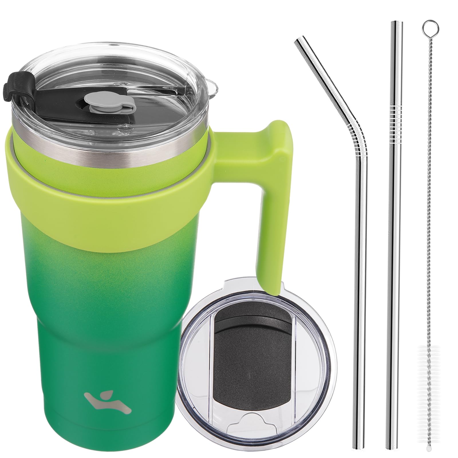 Konokyo 20 oz Tumbler with Handle and Straw, Insulated Travel Mug