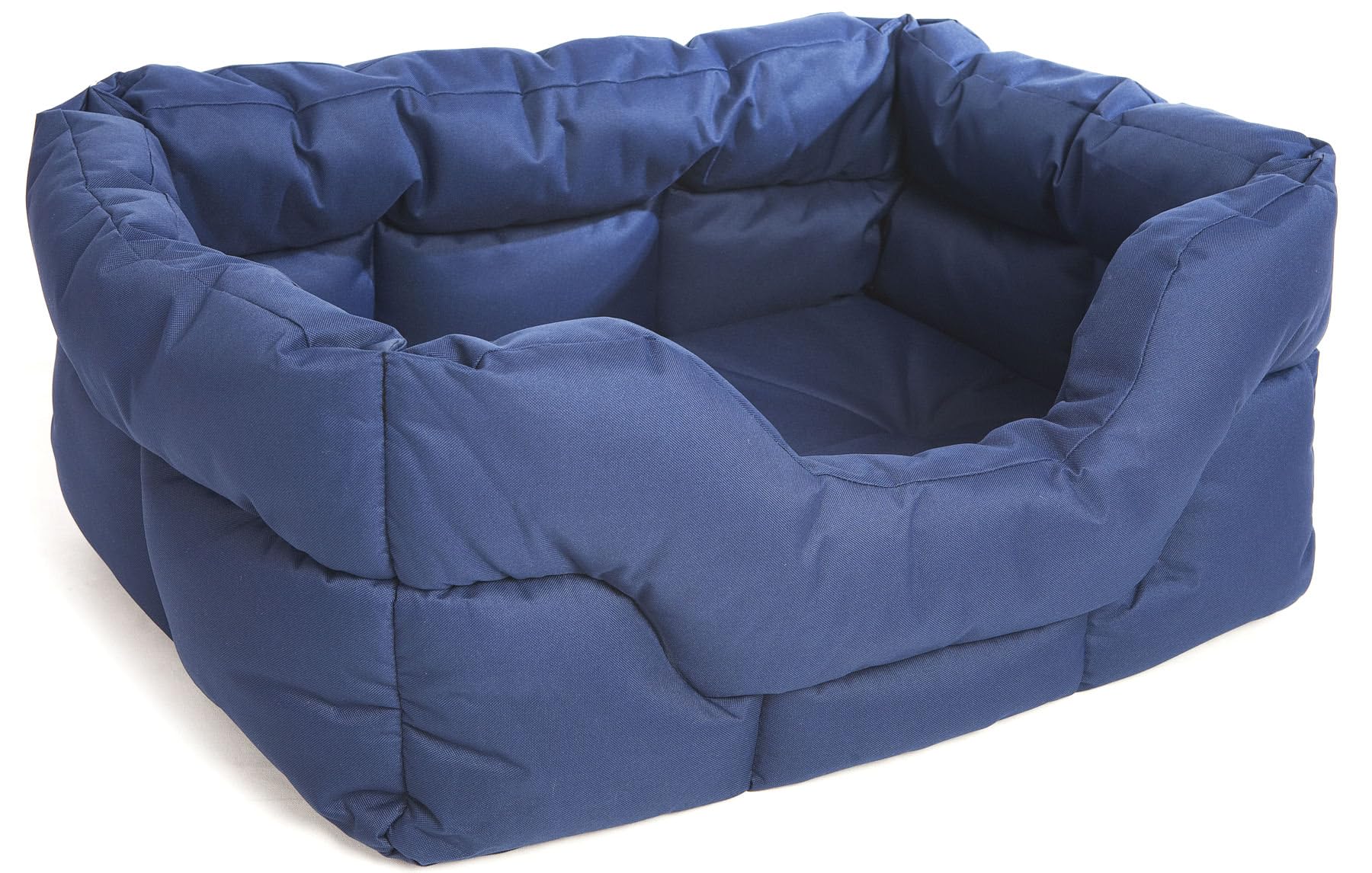 P&L Superior Pet Beds QUALITY COMFORT PRACTICALITY P&L Heavy Duty High Sided Rectangular Waterproof Dog Bed (Blue, M)