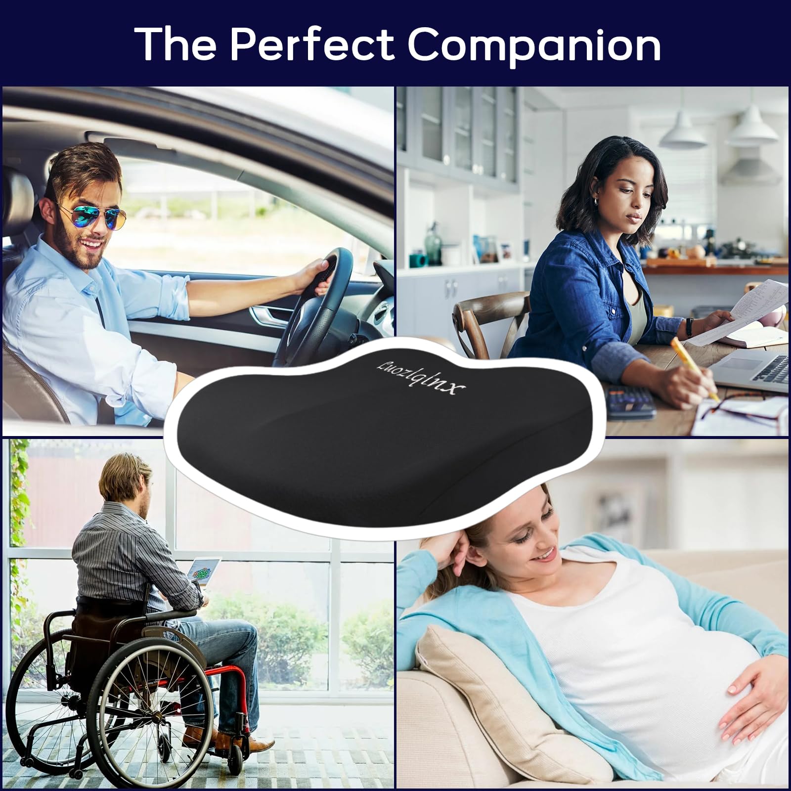 Cuscino per Auto, in Memory Foam, per Sollievo, Dolore Al Coccige, Con