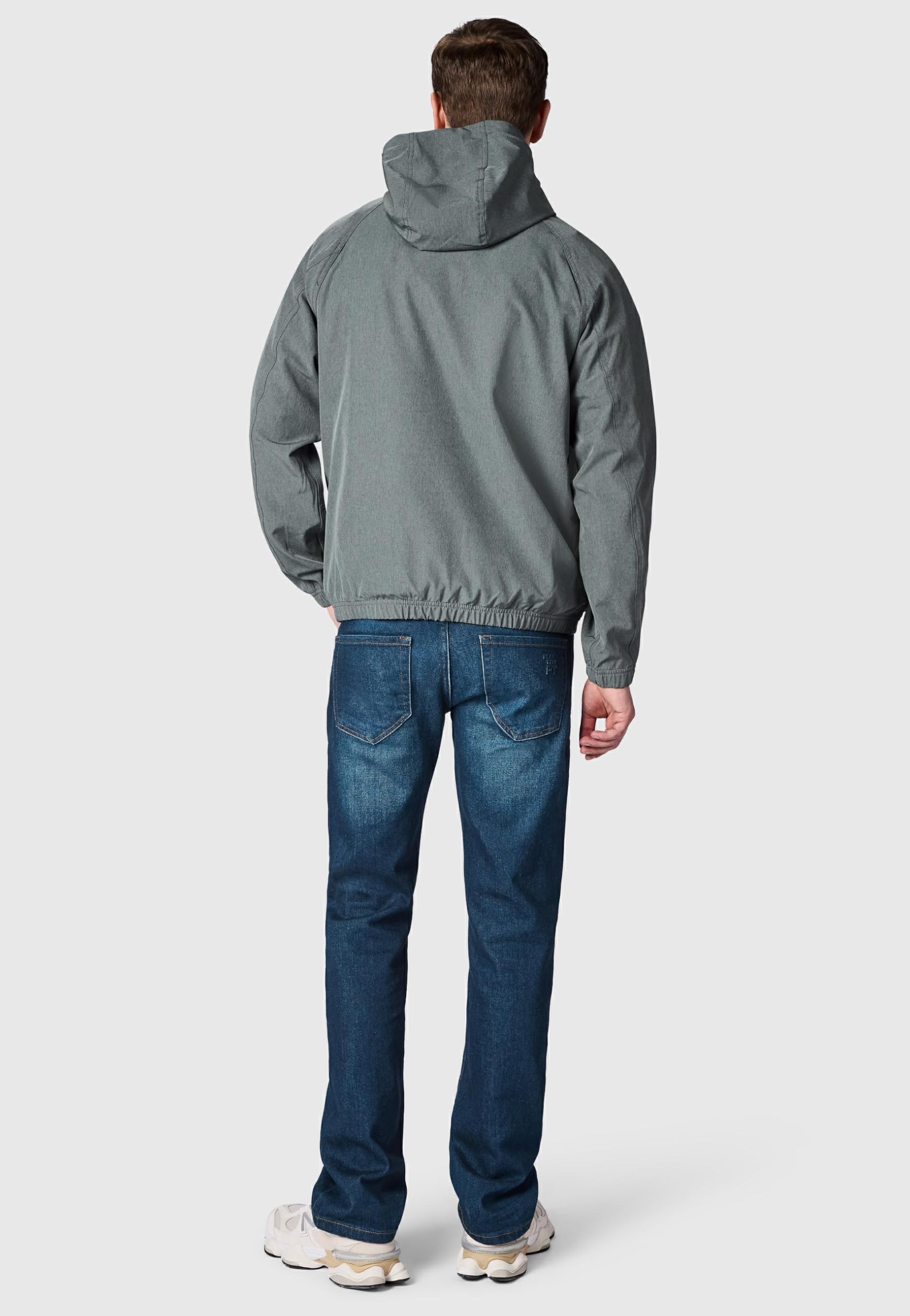 Ragwear Męska lekka kurtka przejściowa krótka kurtka z regulowanym kapturem Roog A Dark Grey rozm. XXL