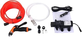 Amarine Made DC 12V Portable High Pressure Washdown Deck Pump 100W 145 PSI Self-Priming Quick Car Cleaning Wash Pump Electrical Washer Kit - coolthings.us