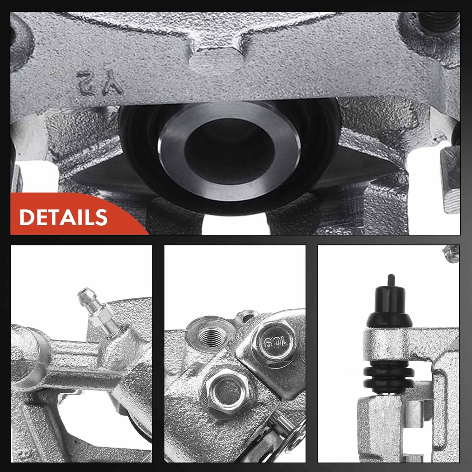 A-Premium Rear Disc Brake Caliper Assembly with Bracket Compatible with Select Mazda Models - Miata 1994-1997, 1999-2005, L4 1.8L - Left Driver Side