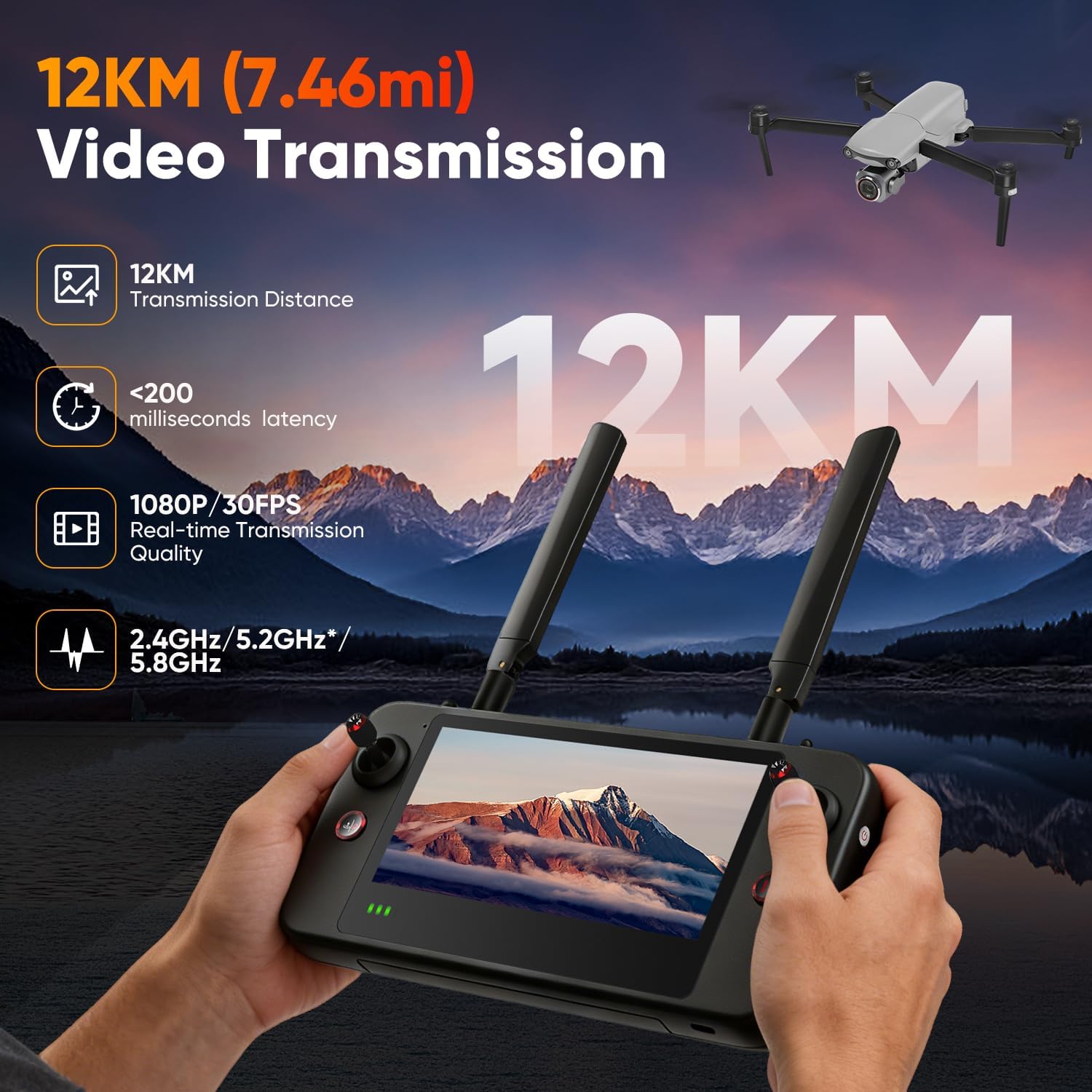 2026 Autel Robotics EVO Lite 6K Enterprise Basic Combo, 1’’ CMOS 6K Resolution, 16X Digital Zoom, 40 Minute, AI Target Recognition, 866g, 3-Way Obstacle Sensing, 39370ft (12KM) Transmission