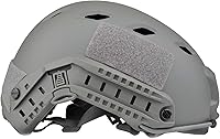 Vista 11 de LOOGU Casco táctico rápido para salto base de airsoft con gorro 12-en-1