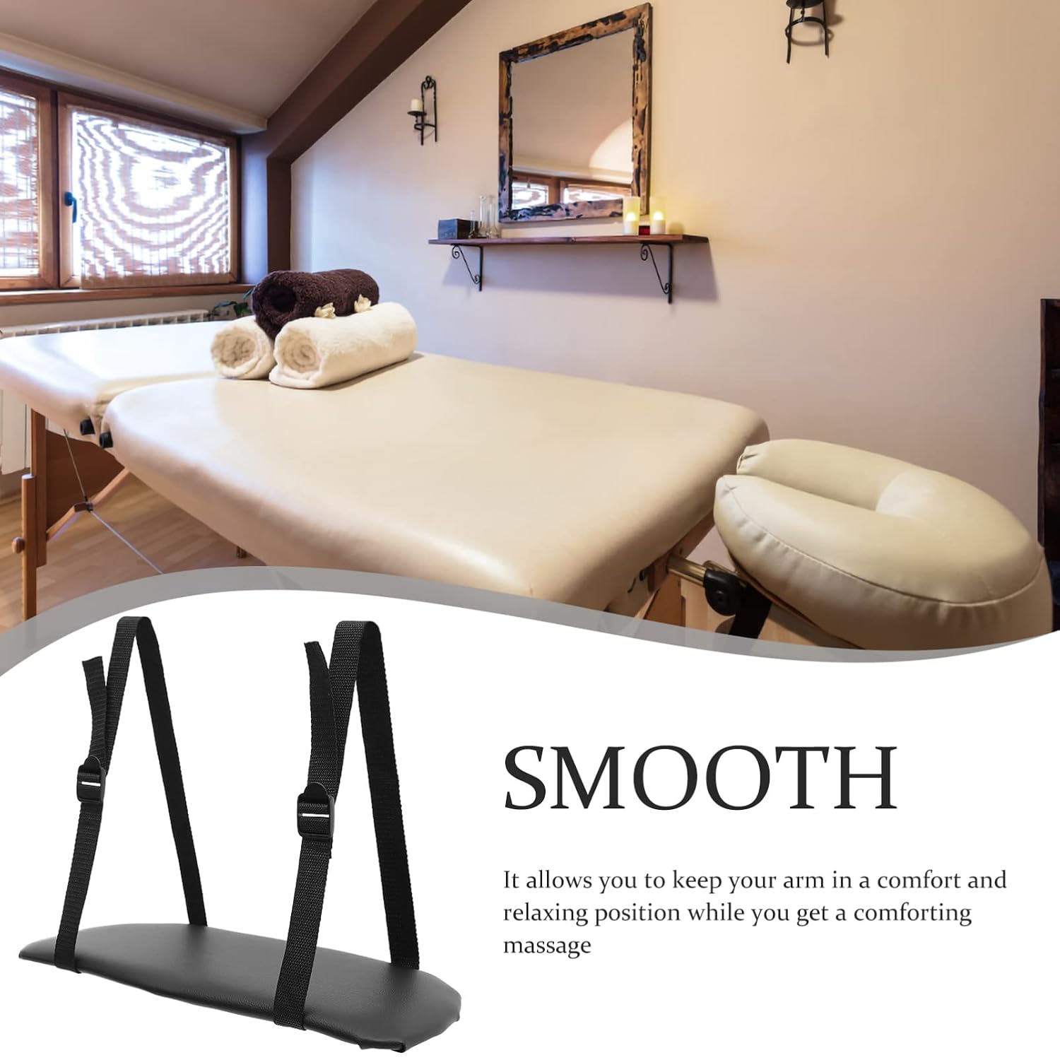 SOLUSTRE Soft Sponge Hanging Arm Rest for Massage Table Armrest Hanging Arm Rest Sling Board Armrest Support for Massage Table SPA Beauty Salon Bed