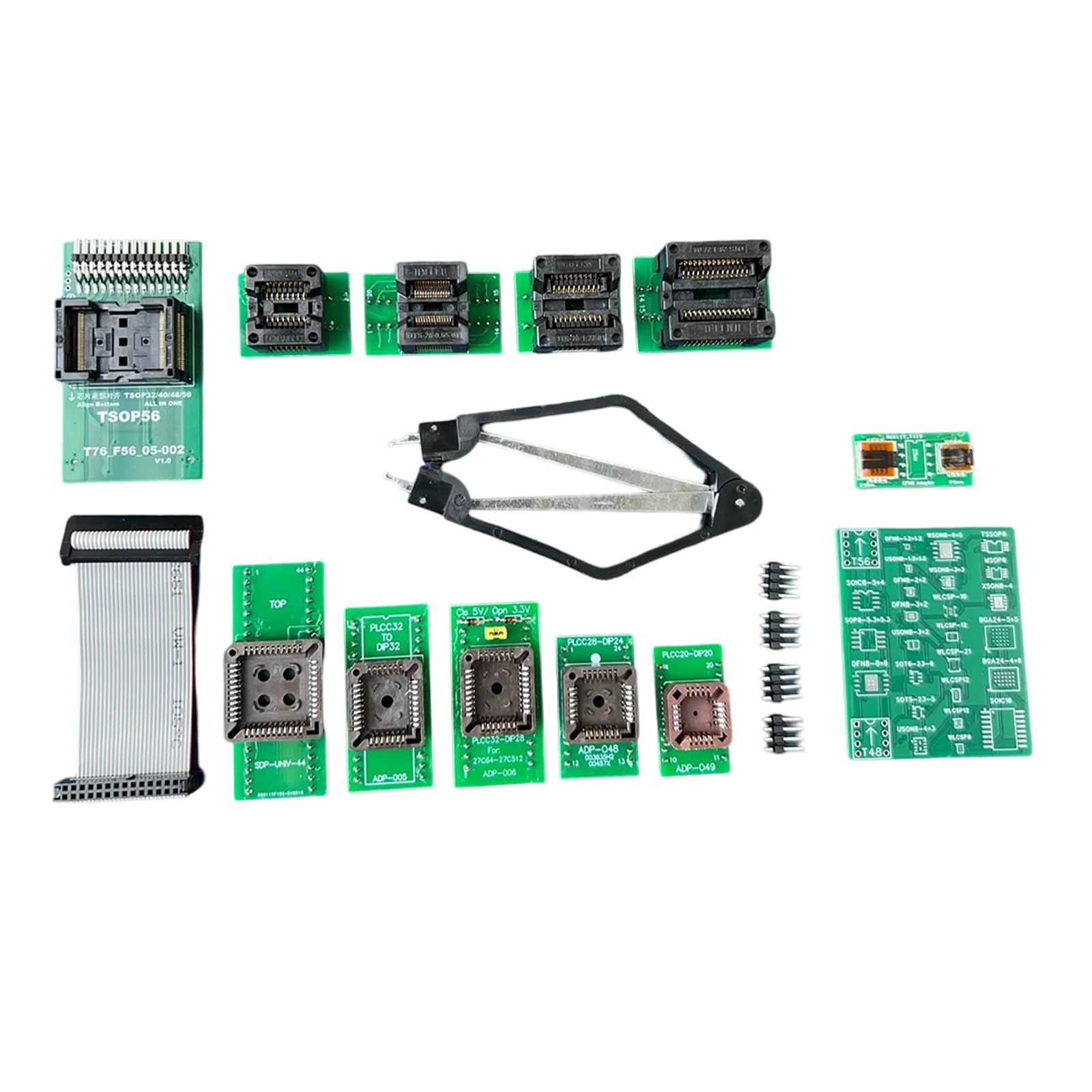 TSOPs Chip Adapter Ensemble per T76 Programmatore per Embeddeds Sistemi Sviluppatori Adattatore di Installazione Facile