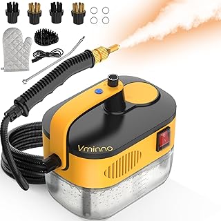 Heavy Duty Steam Cleaner for Home, Fast Heating & 1.2L Tank, 6-Level Adjustable Pressurized