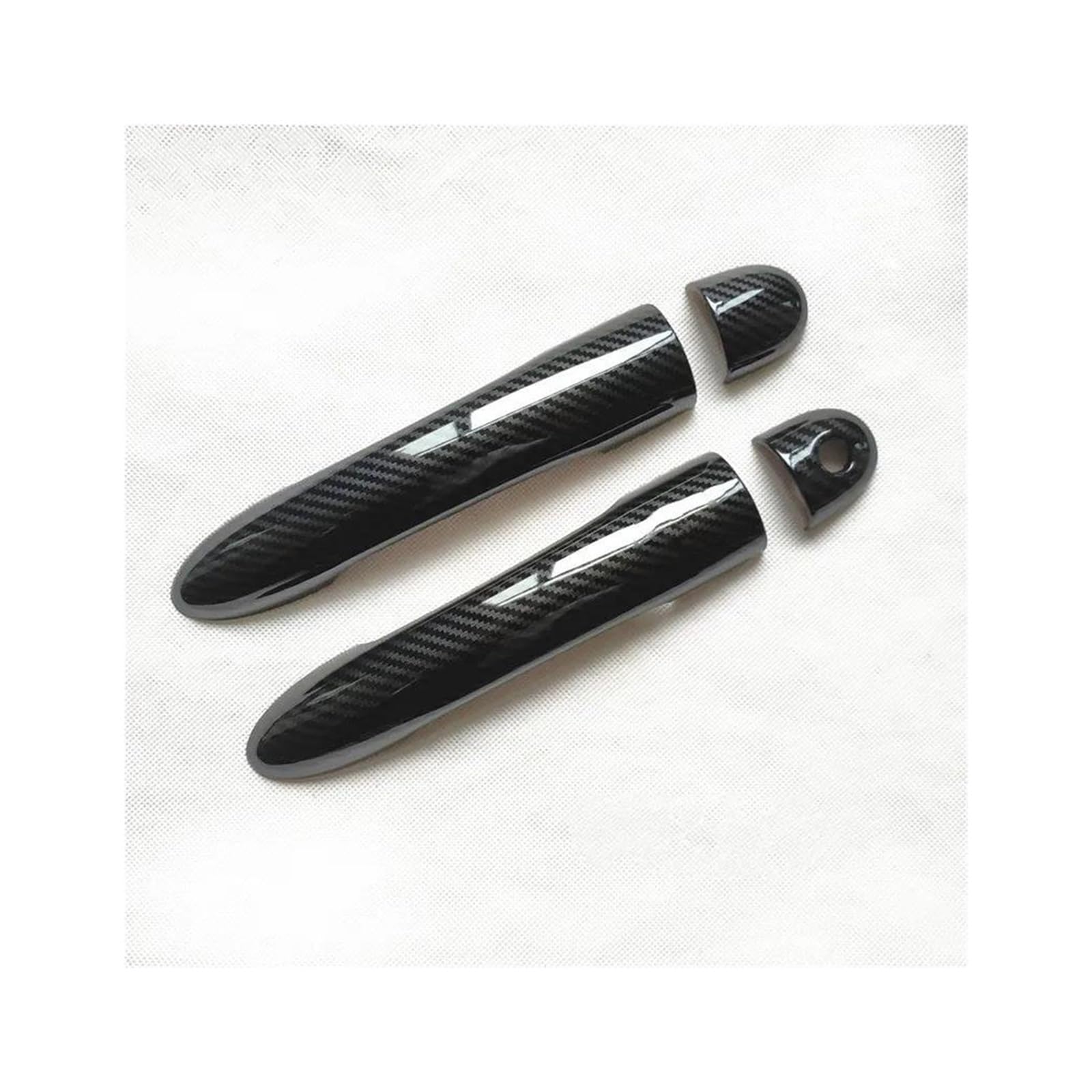 NVNZMFPPW Door Handle Cover Trim Handles Covers for Renault for Megane 2 Ii MK2 Accessories Plastic Imitation Carbon Fiber(2DC1)