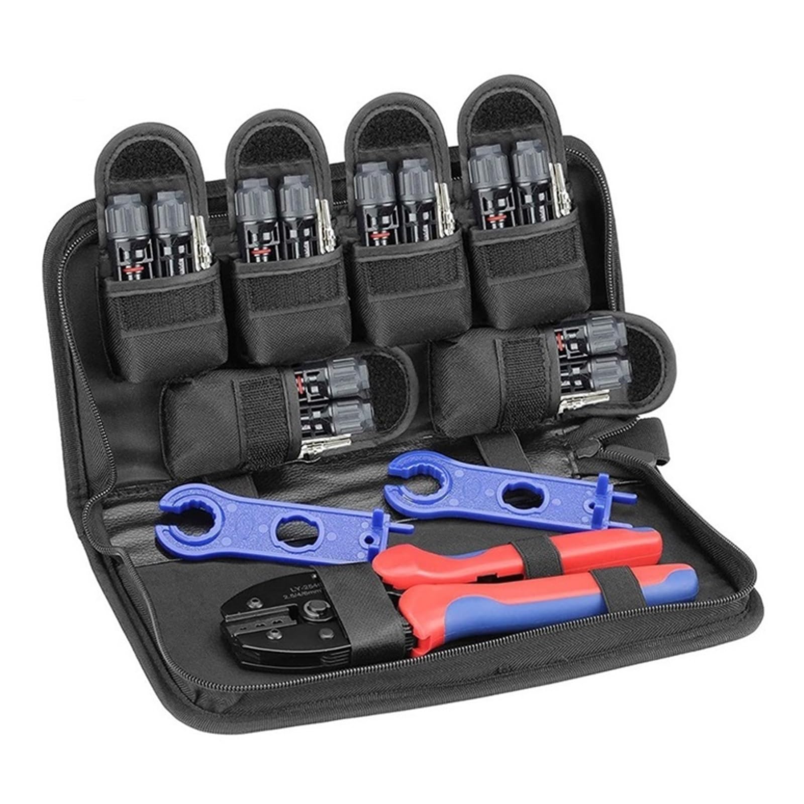 Utensile Crimpare Set di Pinze A Crimpare Terminal Eletrico Wire Clip Connector Strumenti di Cablaggio Elettrico Pinza for Crimpatrice for Energia Solare Precisione Affidabile