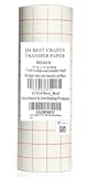 Jh-Best Crafts12 X 10' Feet Roll Transfer Paper w/Grid- Perfect Alignment of Cameo or Cricut Self Adhesive Vinyl for Decals, Signs, Walls, Windows and Other Smooth Surfaces