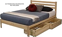 Vista 5 de KD Frames 6223-LX-T Lexington - Cama con plataforma, individual, sin terminar
