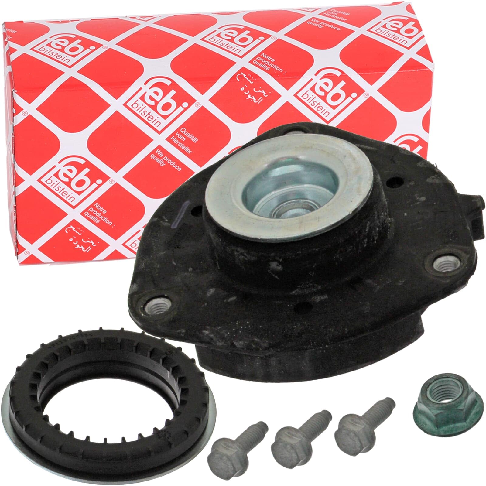 febi bilstein 37897 Strut Top Mounting Kit with ball bearing, screws and nuts, pack of one