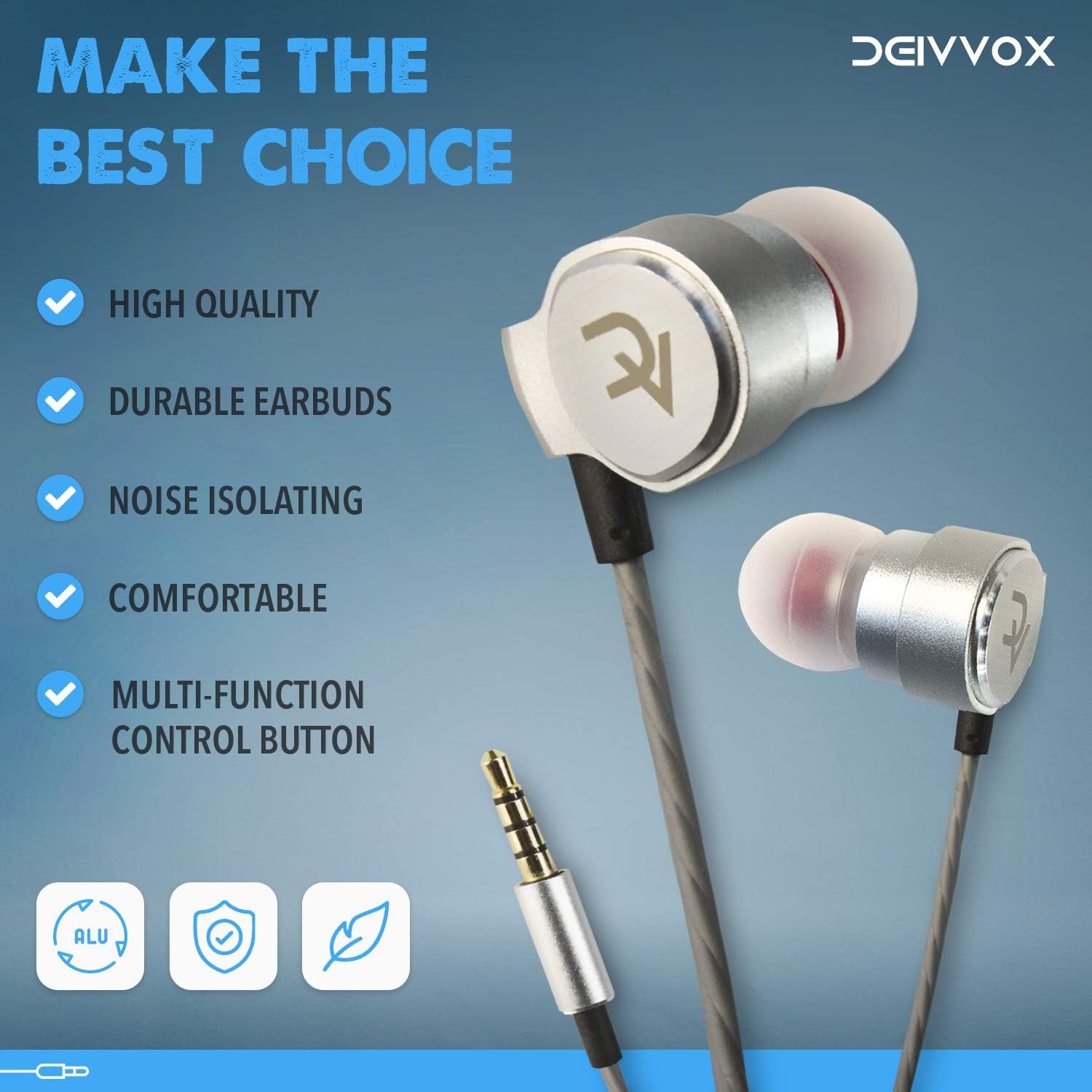 Gеt Pорulаr оƒƒеr DEIVVOX D0218 Wired Earbuds with Microphone in Ear Headphones - Volume Control Mic - Balanced Sound with Extra Bass - Earphones Noise Isolating - Headset for Cell Phones Samsung Sony LG - Jack 3.5 mm Flаѕh Dеаlѕ - 50% оƒƒ DEIVVOX D0218 Wired Earbuds with Microphone in Ear Headphones - Volume Control Mic - Balanced Sound with Extra Bass - Earphones Noise Isolating - Headset for Cell Phones Samsung Sony LG - Jack 3.5 mm