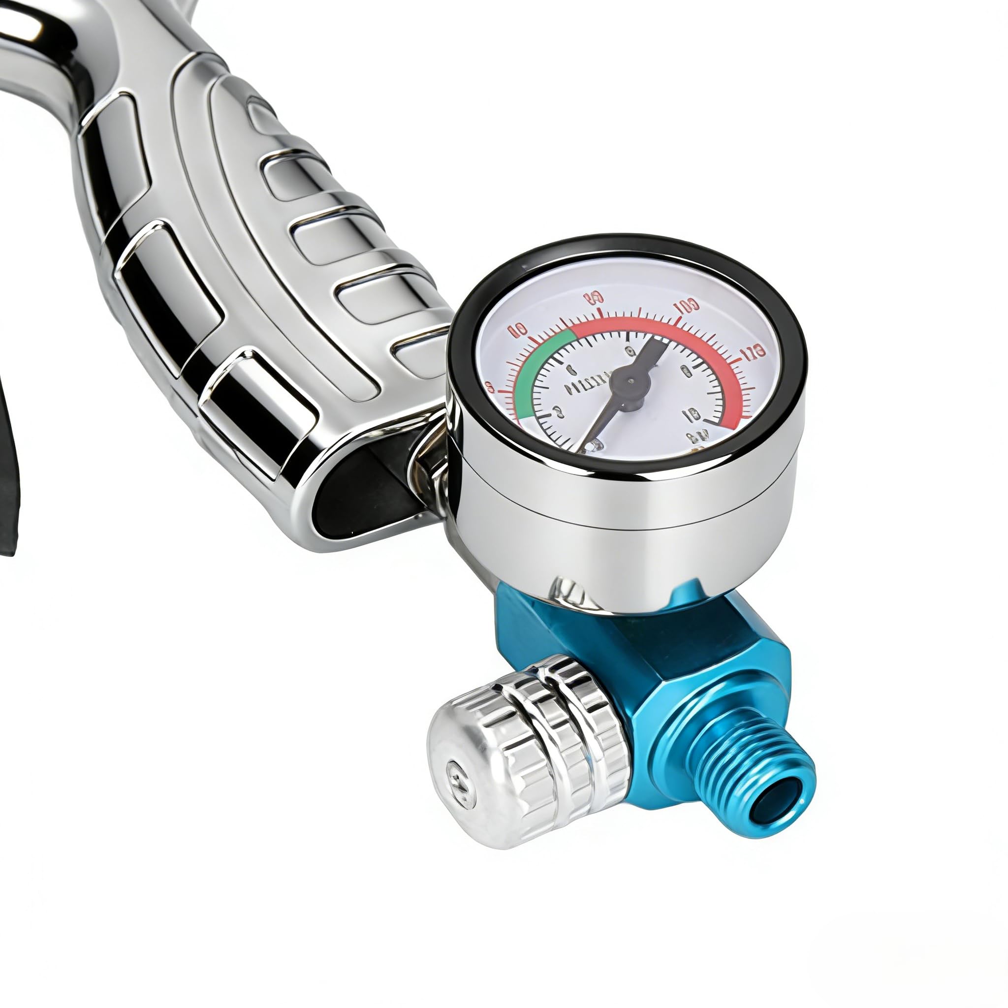 pistolet de pulvérisation pneumatique, pistolet pour cavités réglable avec manomètre, Pistolet Anti gravillon en aluminium avec raccord de 40 mm, pour apprêt adhésif de protection de châssis