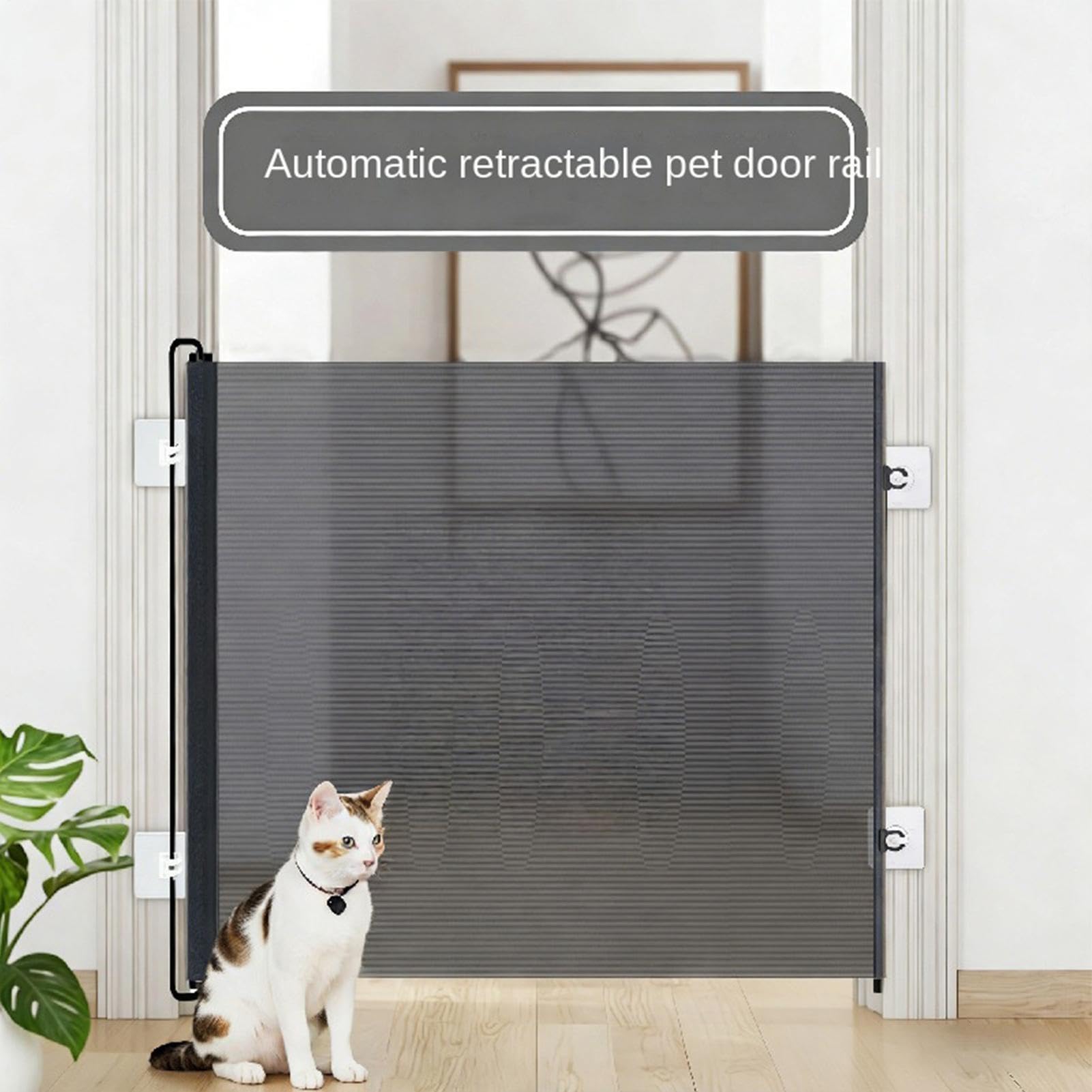 Cancello Retrattile per Cani Porta Barriera a Rete Espandibile per Animali | Barriera Di Sicurezza Gatti Adatto A Esterno, Patio, Giardino, Balcone, , Garage E