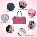 Pet Carrier Dog Carrier Cat Carrier, Portable Travel Cat Dog Bag, Soft-Sided Foldable Pet Carrier for Big Medium Cats and Puppy, Dog Carry Bag Pet Privacy Protection Travel Carriers (Pink)