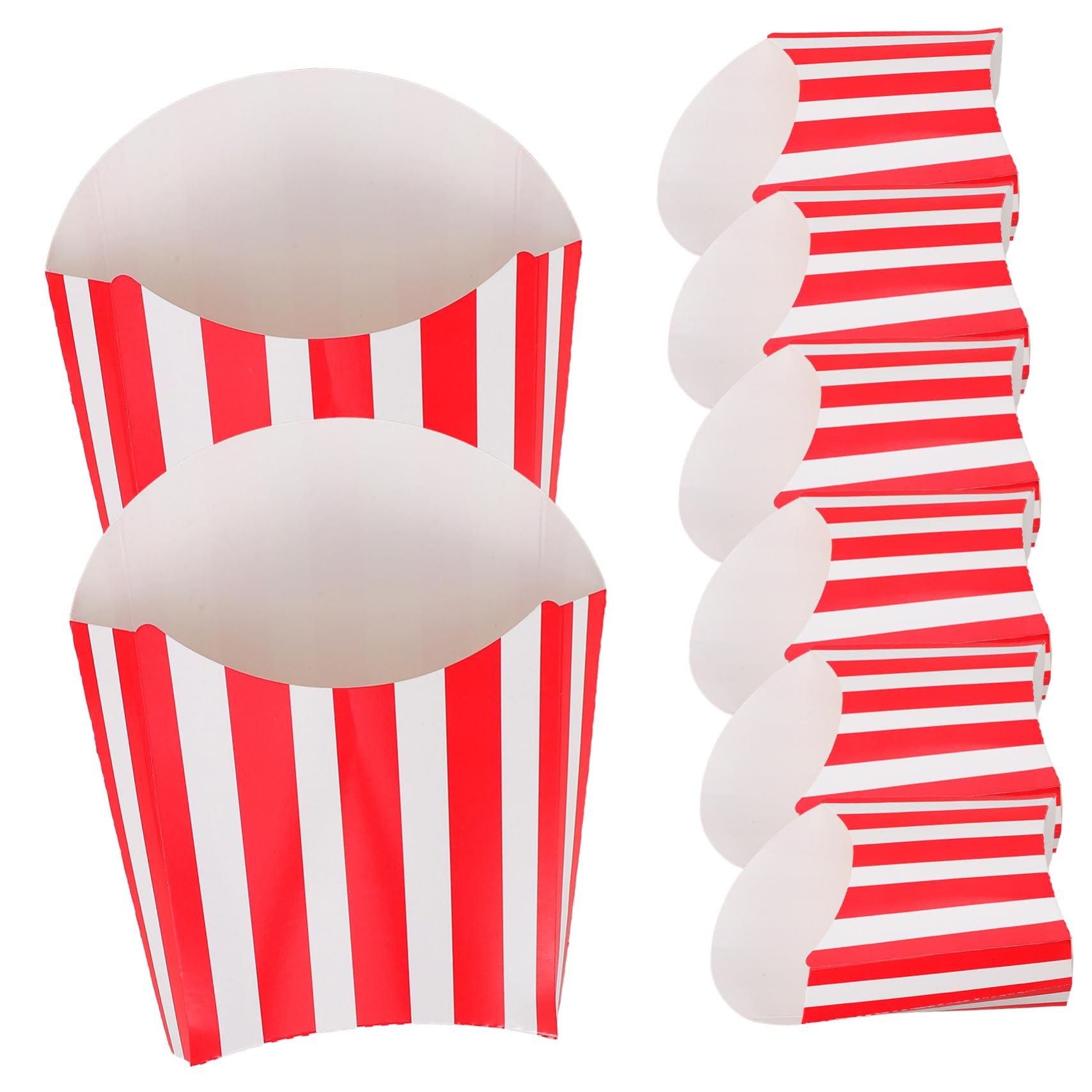 TOPBATHY 3 Sätze Pommes-box Popcorn-körbe Popcorn-geschenkboxen Popcornschalen Süßigkeiten Keksbehälter Snackbox Pappschachtel Party-snack-behälter Popcorn-boxen Karton 50 Stück * 3