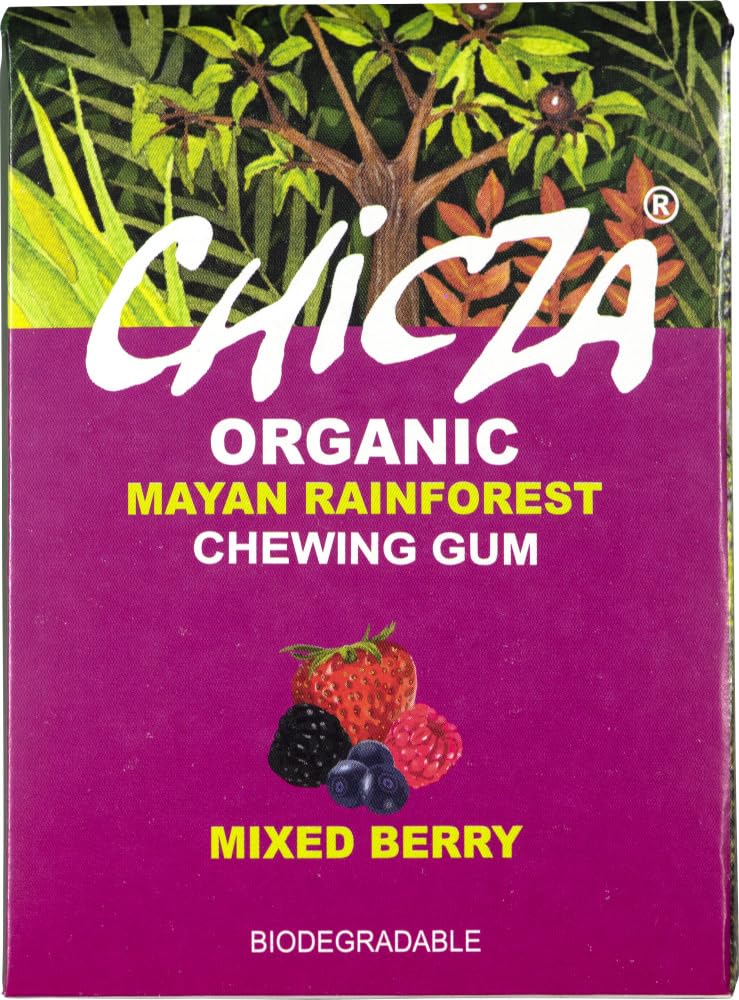 CHICZA Organic Chewing Gum Berry Mix 6 x 30 g