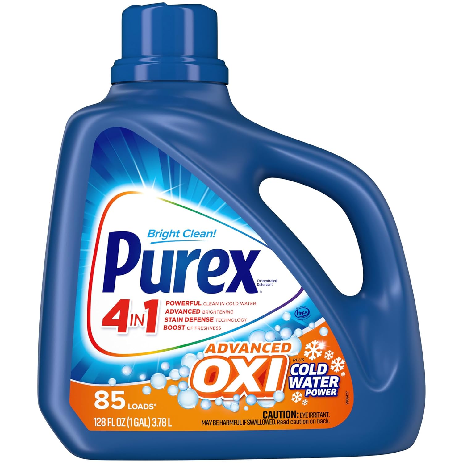 Purex Liquid Laundry Detergent Plus OXI Stain Defense Technology 128 Fluid Ounces 85 Wash Loads