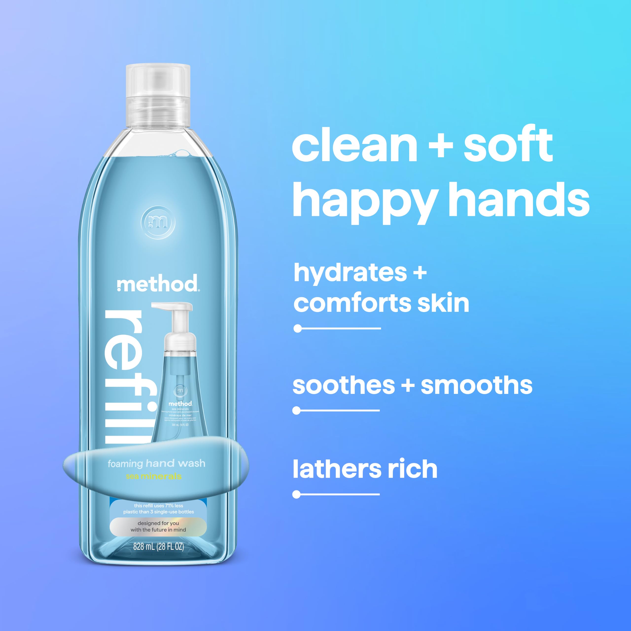 Method Foaming Hand Wash Refill - Sea Minerals -7