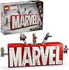 LEGO | Marvel: MARVEL Logo and Minifigures 76313 - Creative Toy Making Set Featuring Avengers Characters for Superhero Lovers, Birthday Gift (931 Pieces)