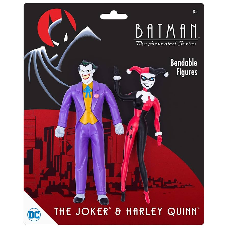 The Joker & Harley Quinn Animated Series Bendable Figure