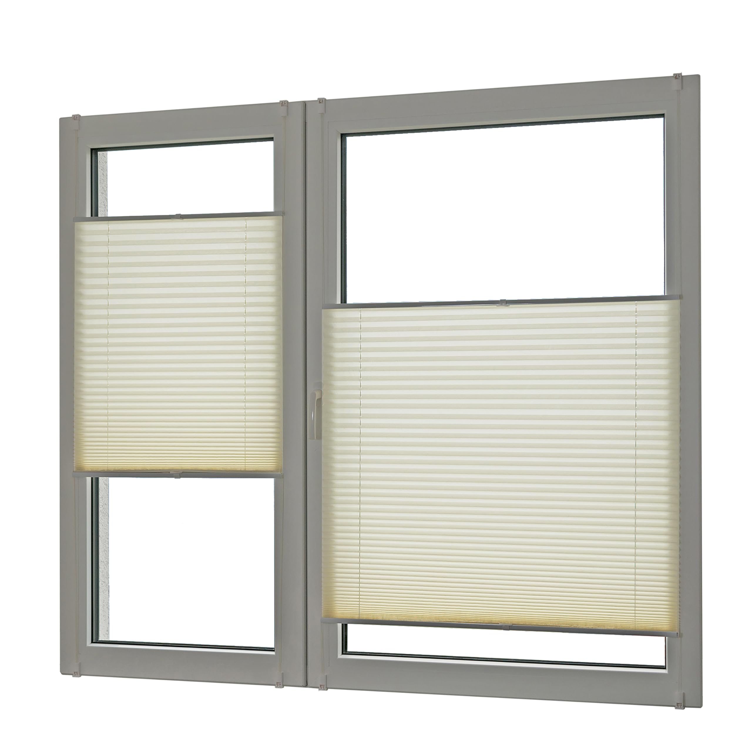 BLINDECOR Store plié translucide sans perçage pour fenêtre Polyester 100 x 140 cm 602 Beige