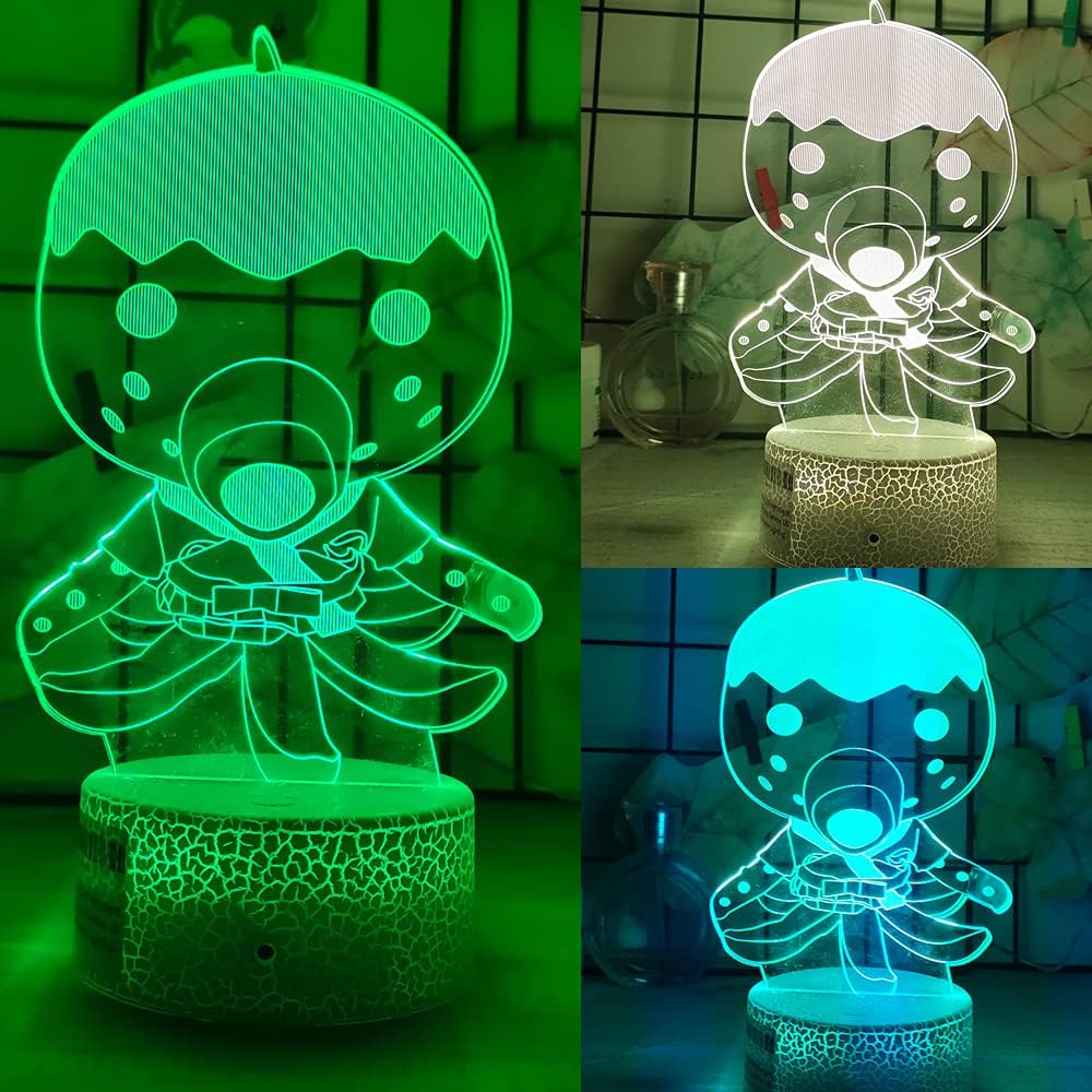 3D Night Light, 16 Color Changing Cartoon USB Desk Lamp Illusion Lighting with Remote Control for Home Decor Gift for Kids. (Owlette)