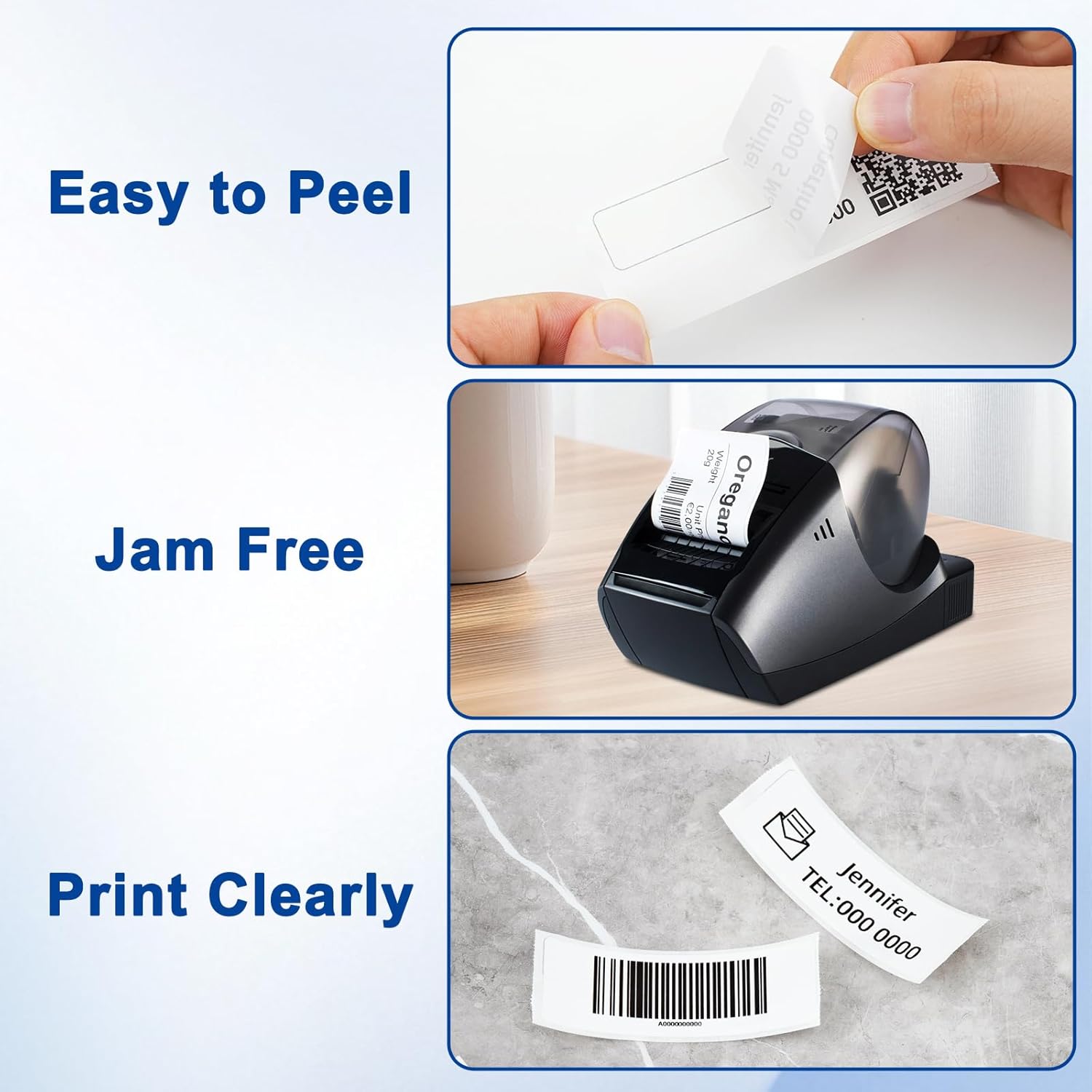 USUPERINK (4 Roll/ 400 Labels per Roll) Address Label Compatible for Brother DK1201 DK-1201 1.1" X 3.5'' (29mm x 90mm) Die-Cut Standard White Paper Shipping Barcodes Labels with Cartridge