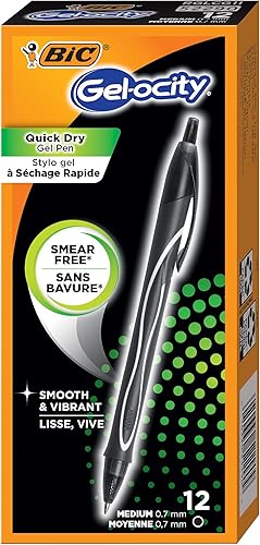Vista 41 de BIC Cristal Xtra Smooth, pluma con bolígrafo mediano (1.0mm), caja de conteo 24, negro, 12 unidades, Negro