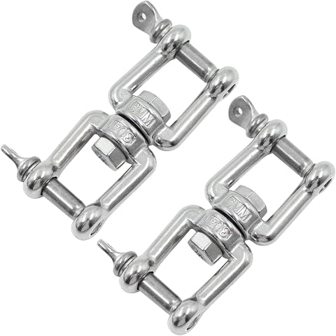 Anilla Giratoria Grillete Conectores Dispositivo - Giratorio De Acero Inoxidable 304, Giro CóModo De Silla Colgante, Columpio, Saco De Boxeo, Parrilla, Yoga, Muebles Colgantes Y Varios, 2 Pcs