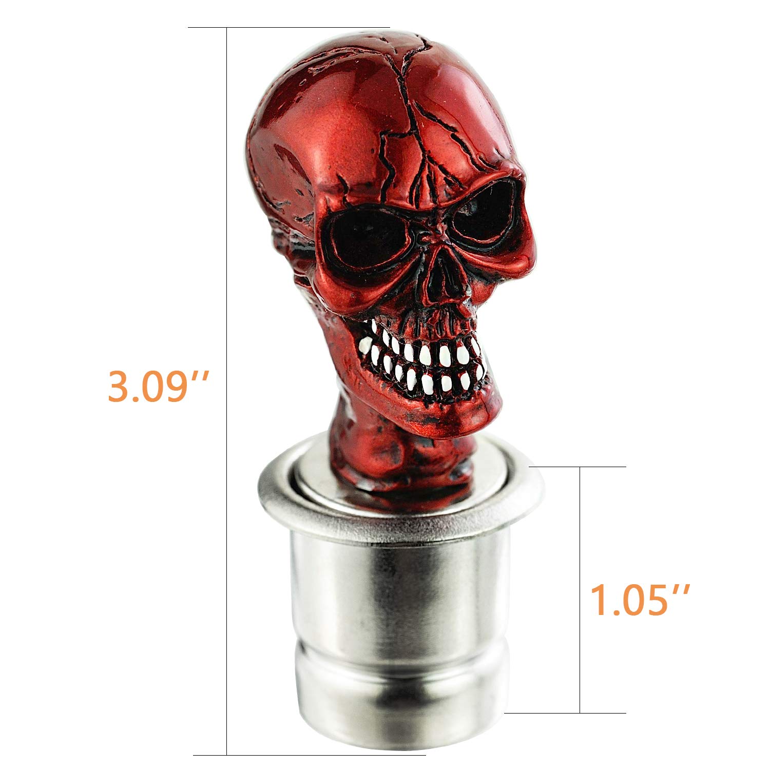 Amazon.com: Arenbel Skull Shape Push Button Automatic Car Cigarette Lighter  Plug Replacement Accessory Fit Most Vehicles, Red : Automotive