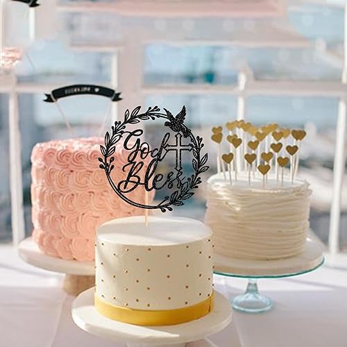 Miniatura 6 de 24 piezas de decoración para cupcakes con purpurina de paloma para la primera comunión, bautismo, decoración para bautismo cristiano, suministros de