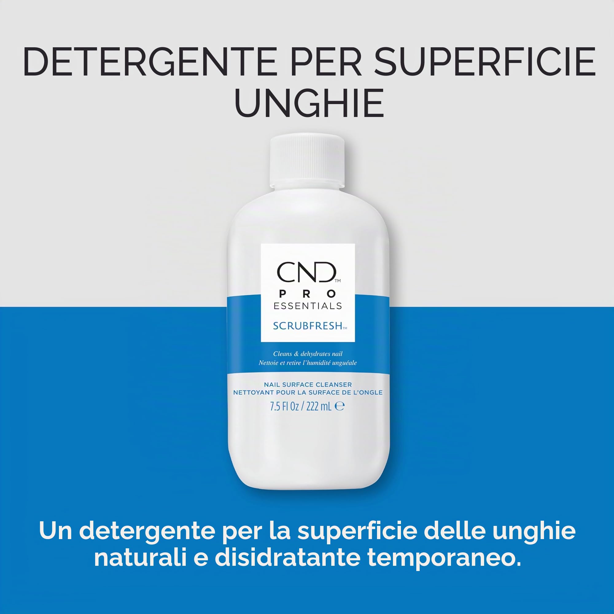 CND ScrubFresh - Detergente e scrub per unghie con azione rimuovi smalto, 222ml