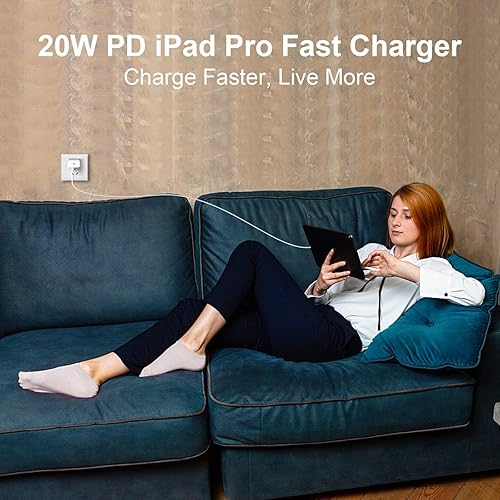 Miniatura 7 de esbeecables Cargador para iPhone 15, paquete de 2 cargadores de pared PD de 20 W, USB C, bloque de carga rápida con USB C a USB C de 6 pies, cable