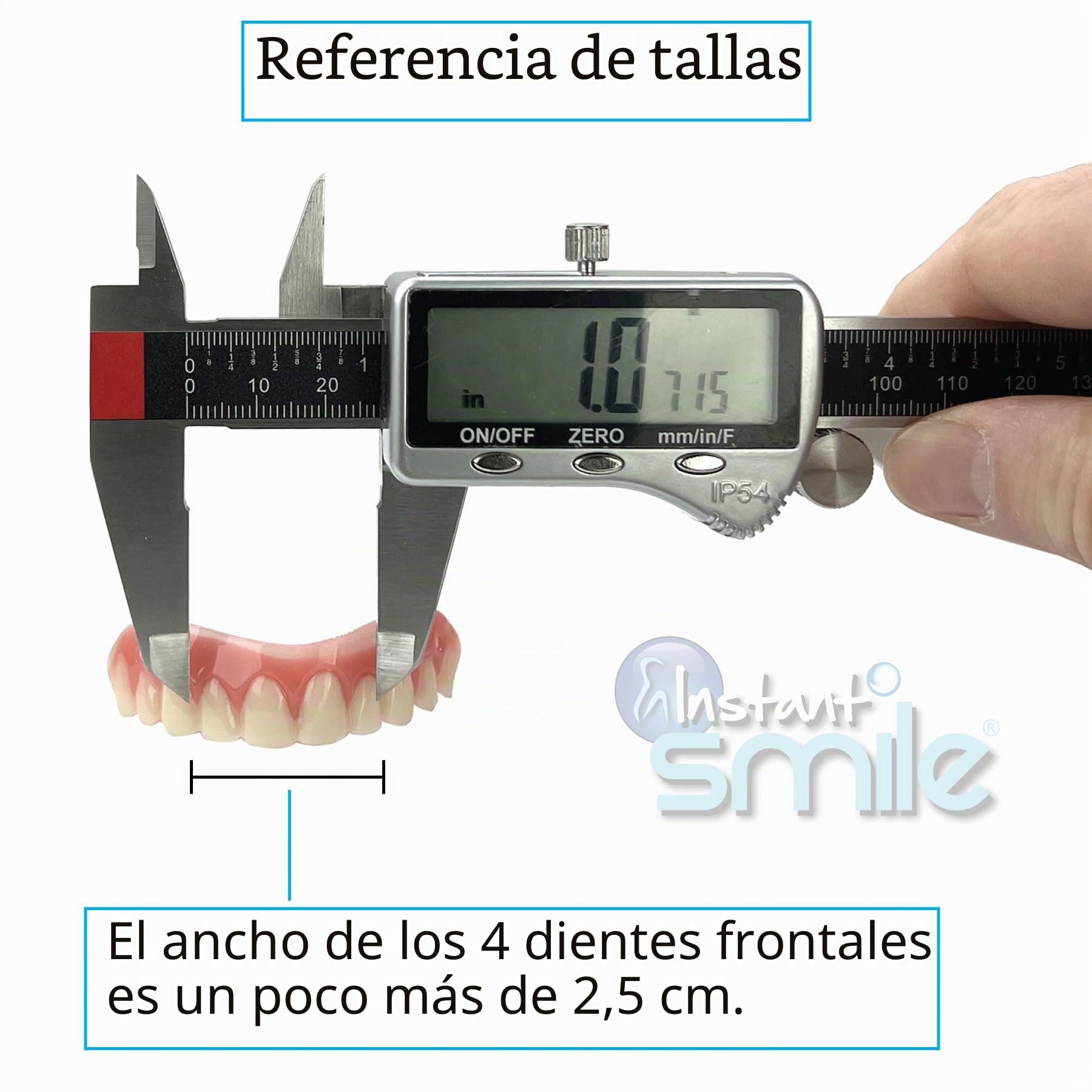Instant Smile Dientes Cosméticos Flexibles, Ajuste Cómodo, Tono Natural, Carilla Superior Talla Única para la Mayoría Comfortable Fit, Natural Look Dentures for any occasion