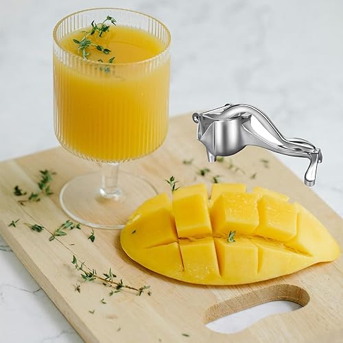 Miniatura 4 de Exprimidor manual de frutas Exprimidor manual de aleación de aluminio Prensa manual Extractor de jugo Máquina extractor de jugo de aleación