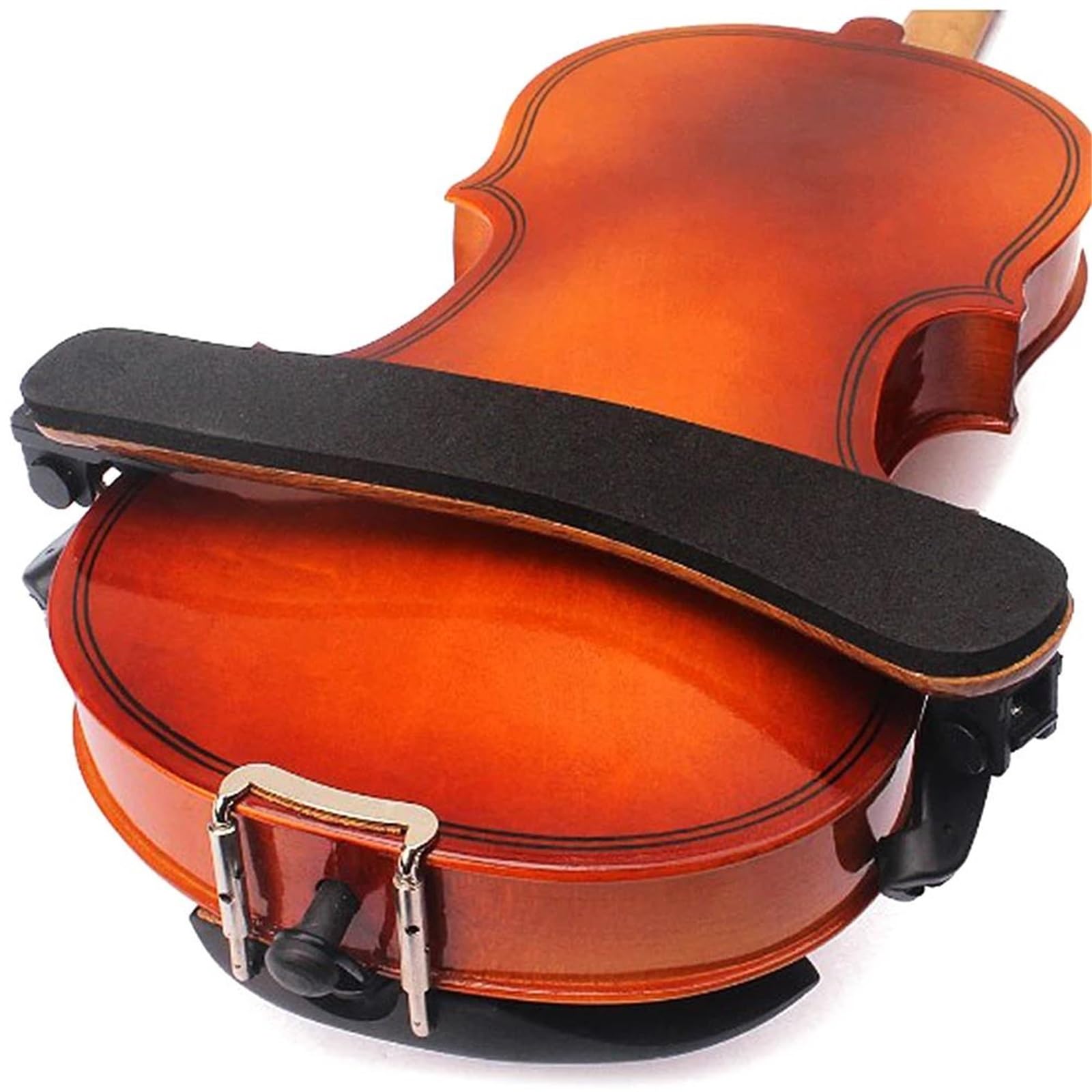 Reposapiés para violín Reposapiés para violín de madera de arce ajustable tamaño 4/4 acolchado resistente al desgaste regalo profesional
