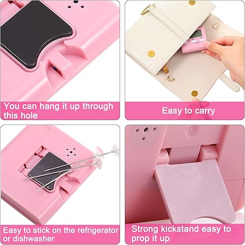 Miniatura 4 de Frienda Temporizador digital de cocina de 6 piezas, temporizador digital magnético, pequeño, alarma ruidosa, cronómetro, dígitos claros, cuenta